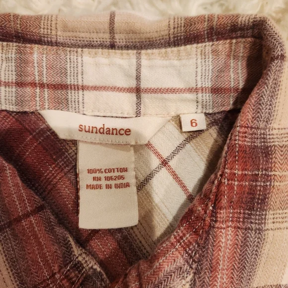 Sundance plaid blouse - Picture 9 of 13